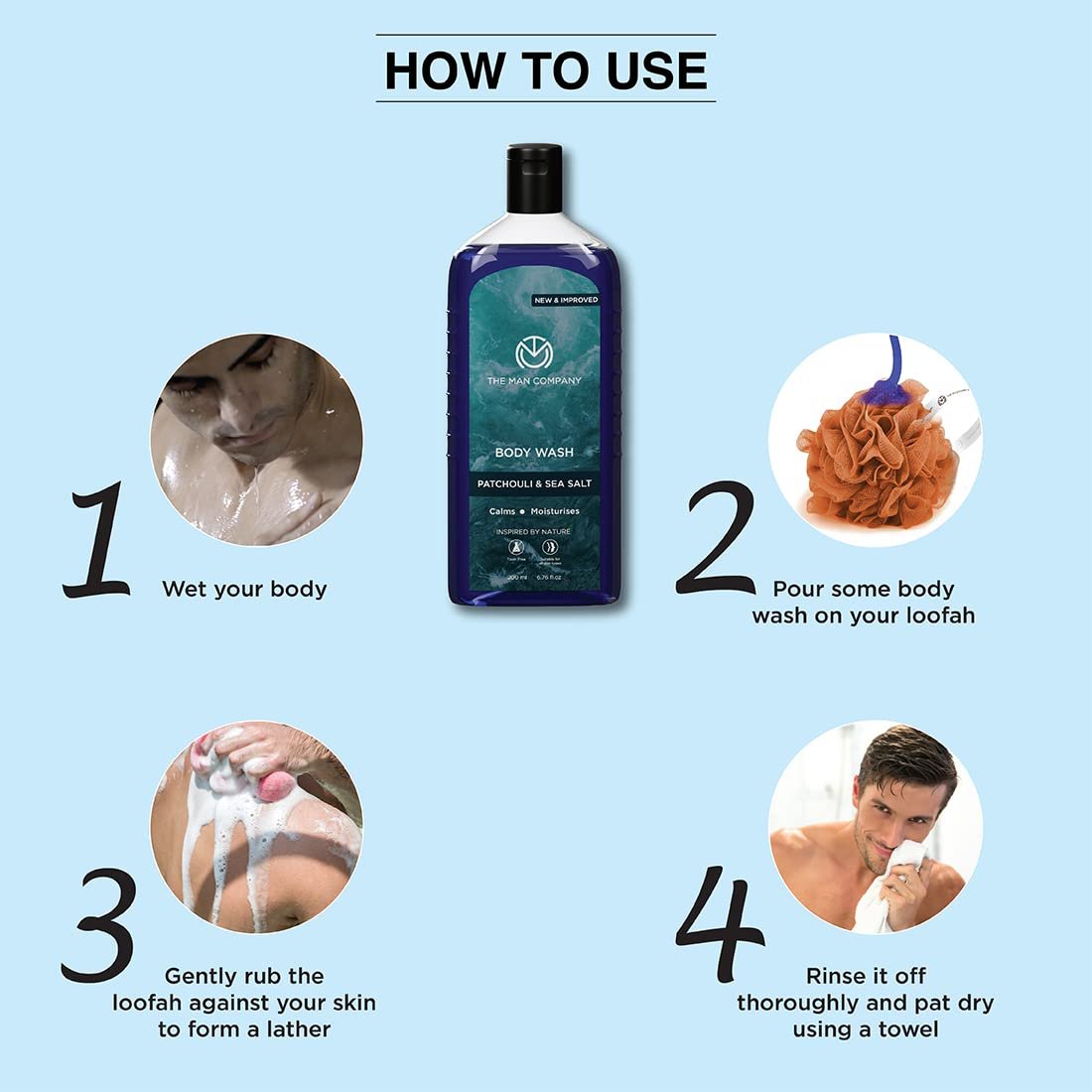 Парфумований гель для душу The Man Company Patchouli & Sea Salt 200 мл, фото №7 Парфумований гель для душу The Man Company Patchouli & Sea Salt 200 мл, фото №7