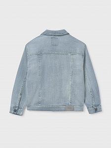 Джинсовая куртка Trucker Mayoral для мальчиков, отбеленный деним synthetic.ua - Фото 1
