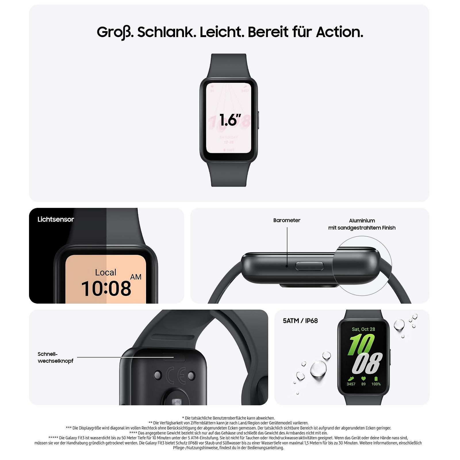 Смарт-годинник Samsung Galaxy Fit3 Трекер активності Сірий, фото №2