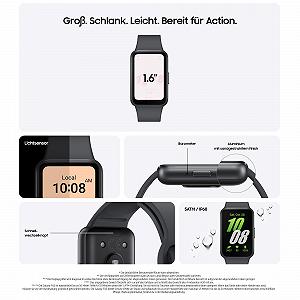 Смарт-годинник Samsung Galaxy Fit3 Трекер активності Сірий synthetic.ua - Фото 1