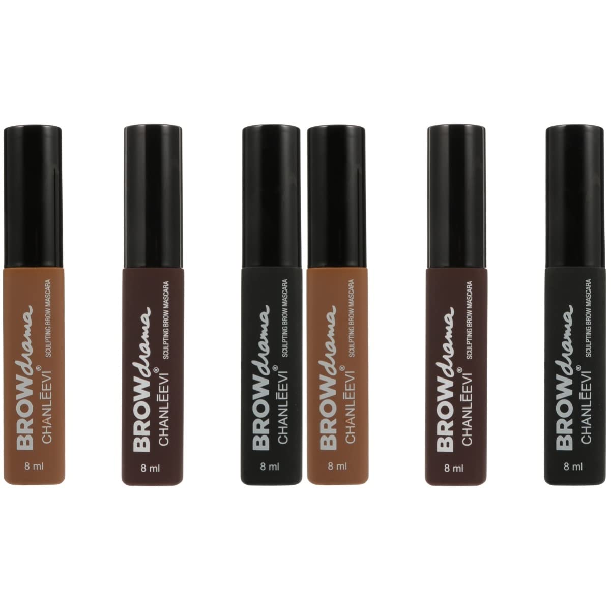 Крем для бровей Beaupretty набор из 6 трёх-цветной гель для бровей, фото №1