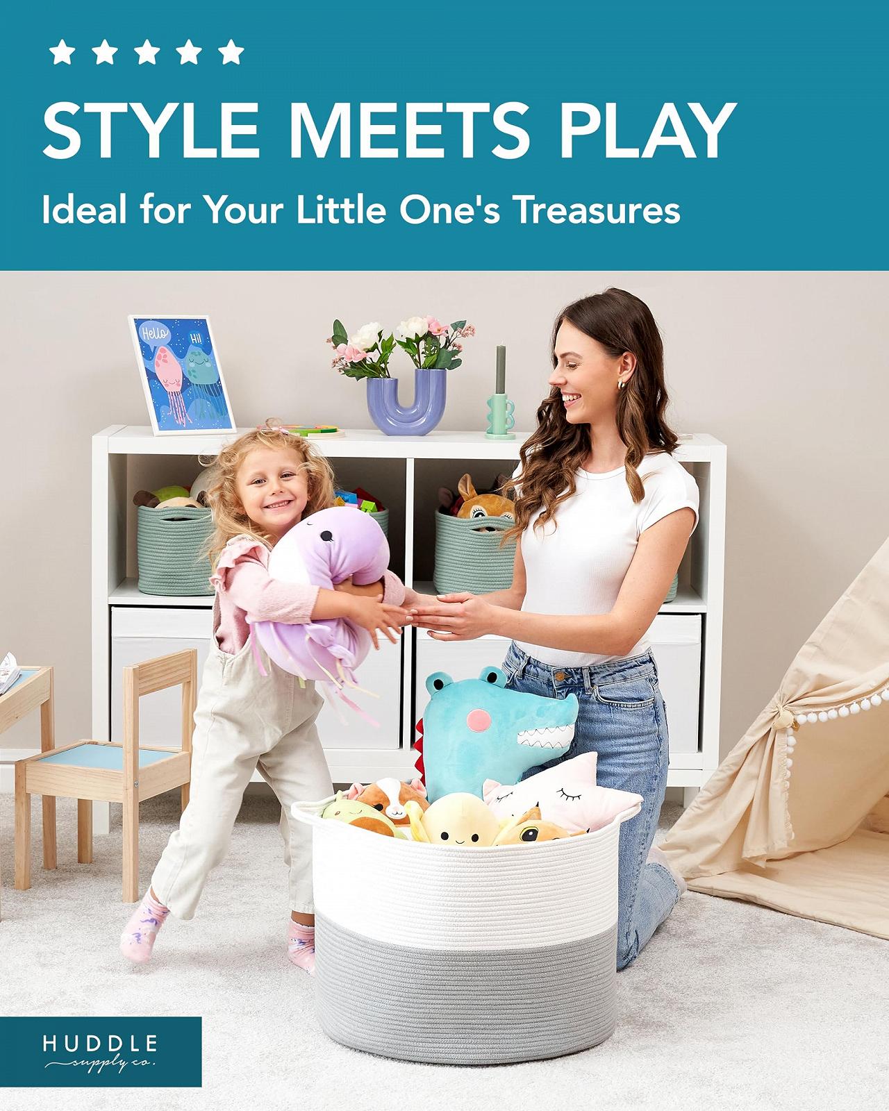 Органайзер Jumbo Blanket 4XL 125л Тканая Декоративная Хлопковая, фото №4