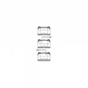 Комплект тормозных колодок, дисковый тормоз TRISCAN 8110 12004 для ALFA ROMEO FIAT - Фото 1