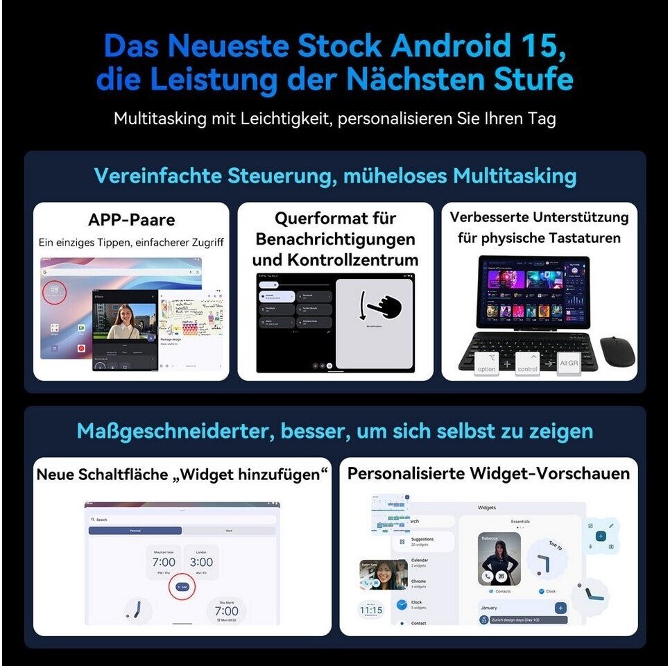 Планшет 11" Full HD TABWEE T90 24/128Gb 8 ядер Android 15 8000 mAh Серый, фото №7