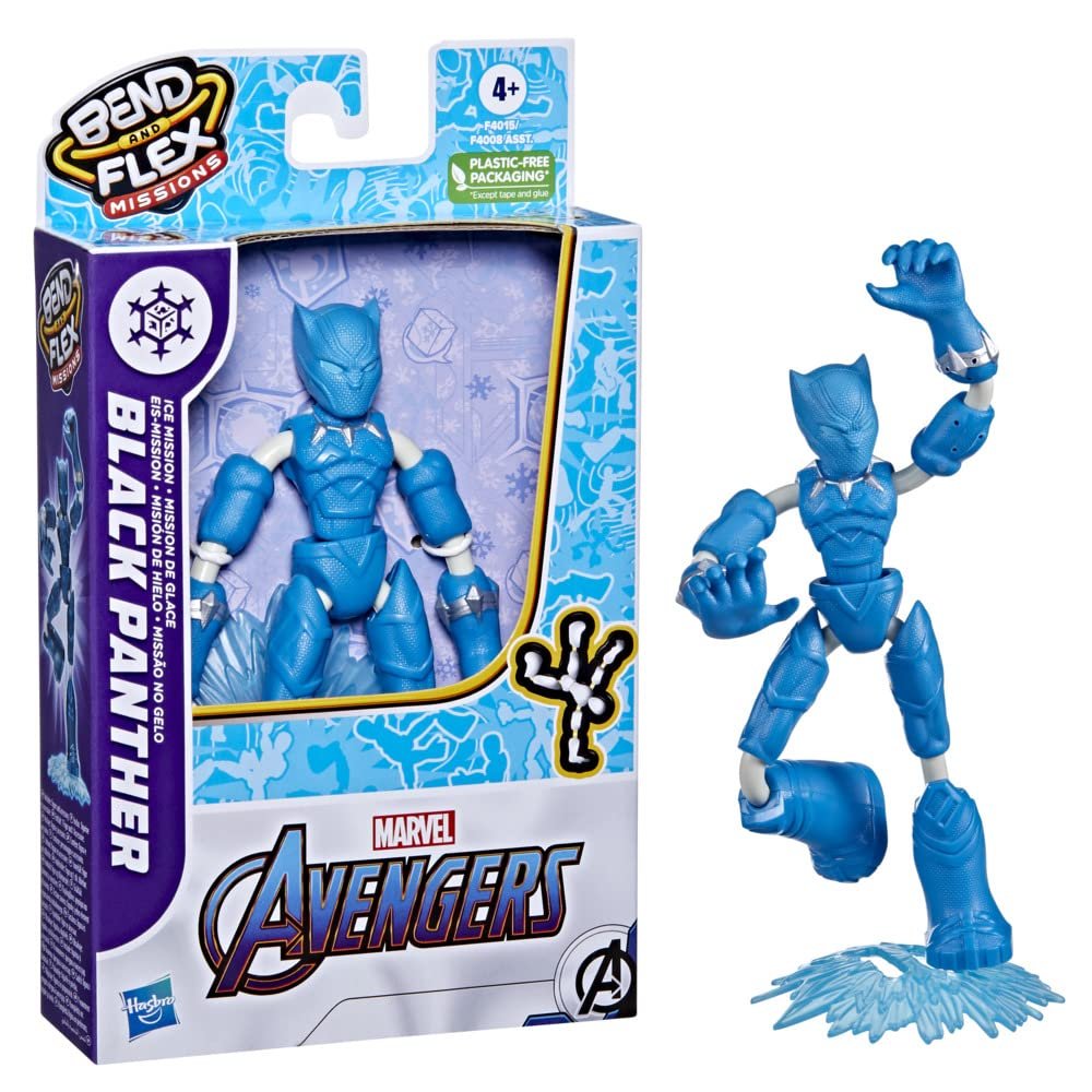 Фігурка Hasbro Marvel Avengers Bend and Flex Missions Чорна Пантера Крижана Місія 15 см Multi, фото №2