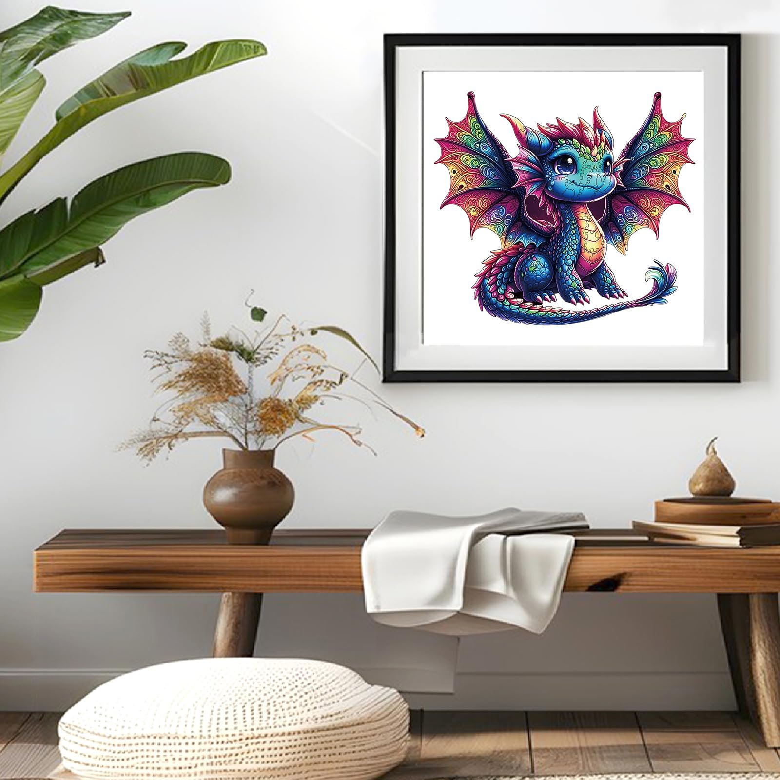 Деревянный пазл Dragon 200 элементов Уникальная форма животных, фото №5 Деревянный пазл Dragon 200 элементов Уникальная форма животных, фото №5