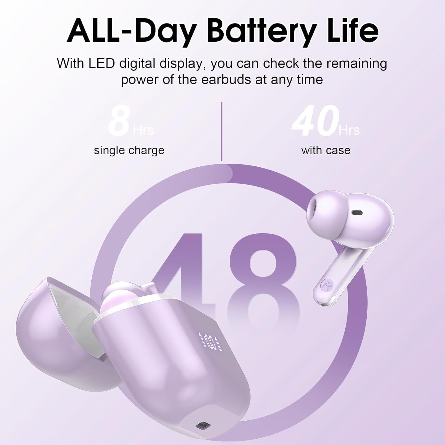 Наушники-переводчики AI, для перевода 3-в-1 Lilac, фото №6