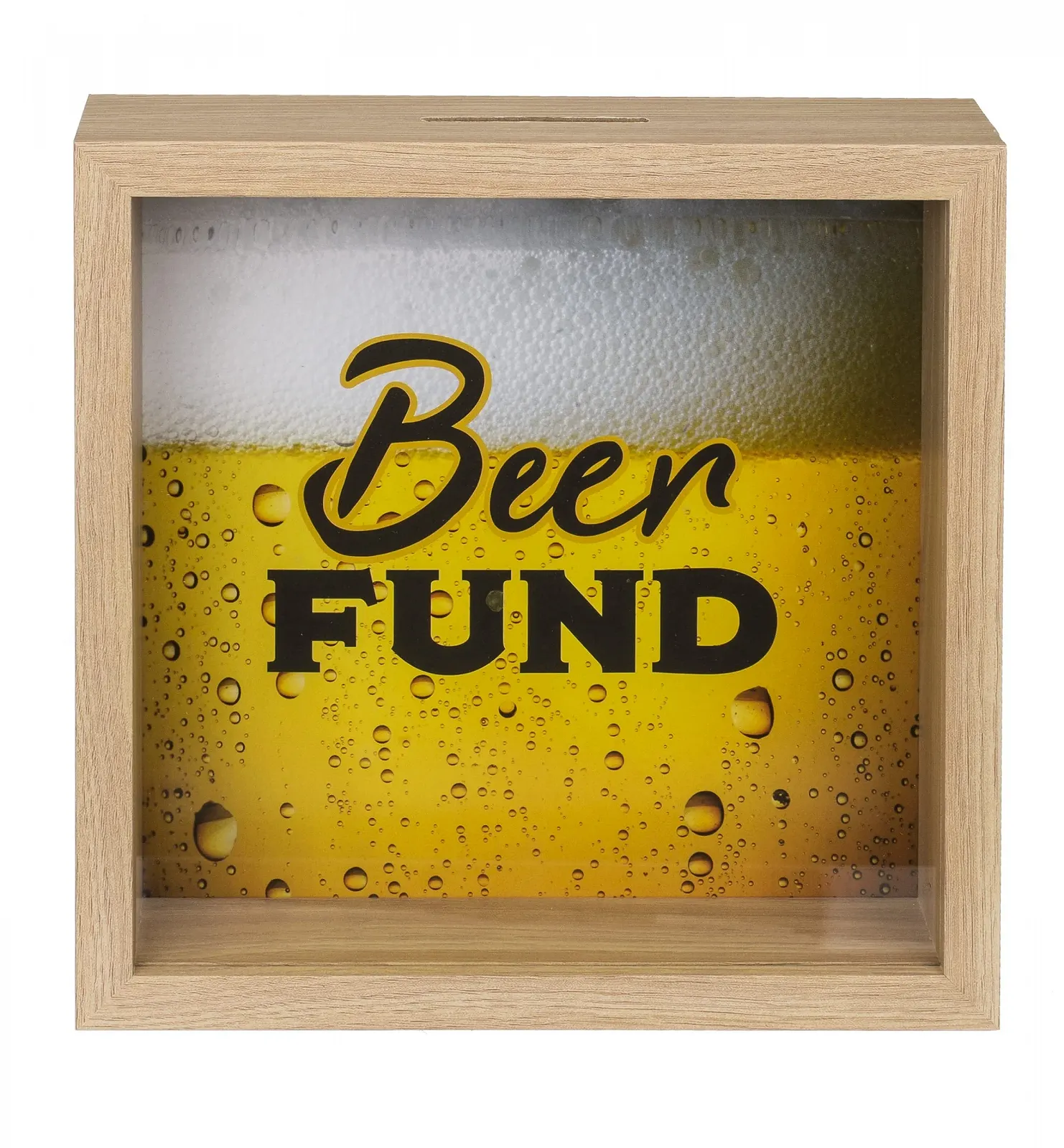 Скарбничка Beer Fund Wooden Money Box In Frame Дерев'яна, фото №2