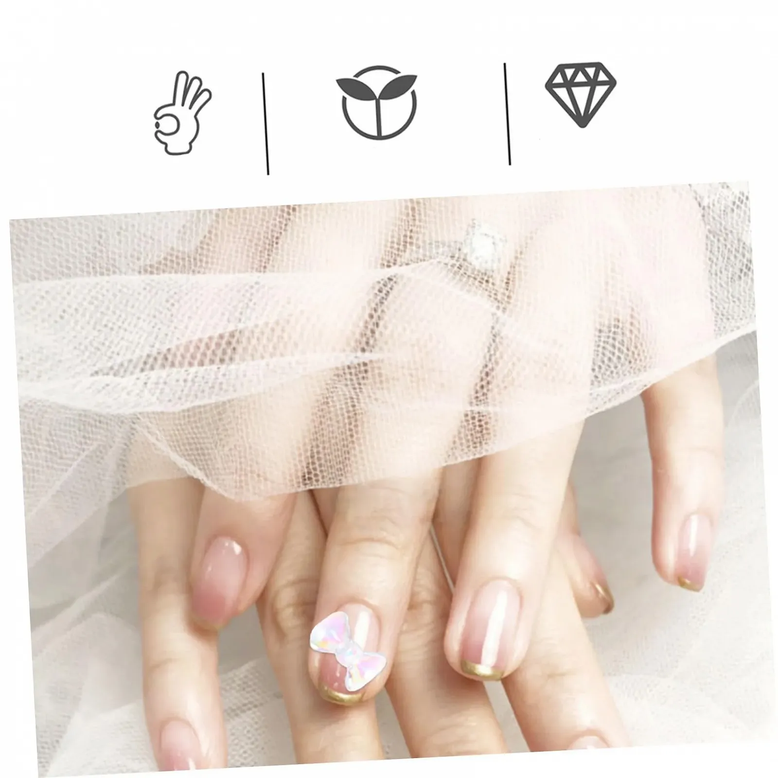 Подвеска для ногтей FRCOLOR Мишки 3D, Наклейки для ногтей, Стразы, Самоцветы для ногтей, Бисер для ногтей, Бабочки, Смола, 120 шт, фото №4