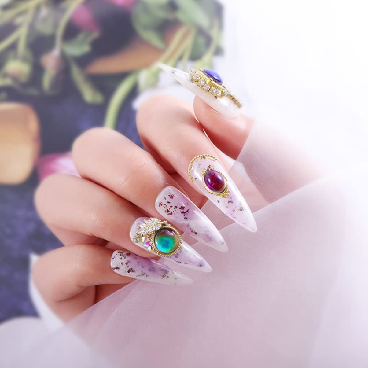 Украшение для ногтей LALAFINA опал, меняющий температуру, 10 шт, фото №9 Украшение для ногтей LALAFINA опал, меняющий температуру, 10 шт, фото №9