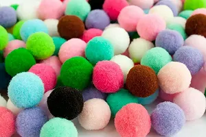 Помпоны для рукоделия бархатные Лентомания 20мм Mix colors 500шт POM20mix500 - Фото 1