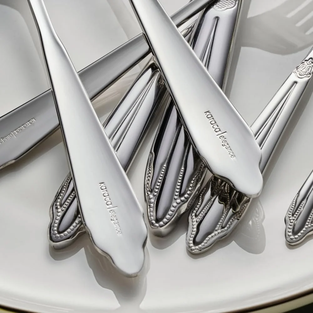 Набор столовых приборов Karaca Mantilla, 84 предмета на 12 персон, фото №8