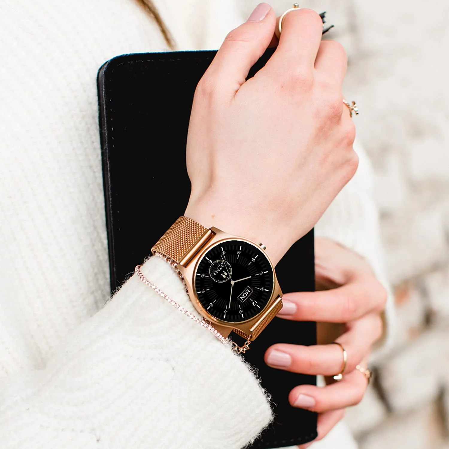 Смарт-годинник Жіночий XCOAST JOLI Rose, 1.3-дюймовий AMOLED, iOS і Android, фото №9 Смарт-годинник Жіночий XCOAST JOLI Rose, 1.3-дюймовий AMOLED, iOS і Android, фото №9