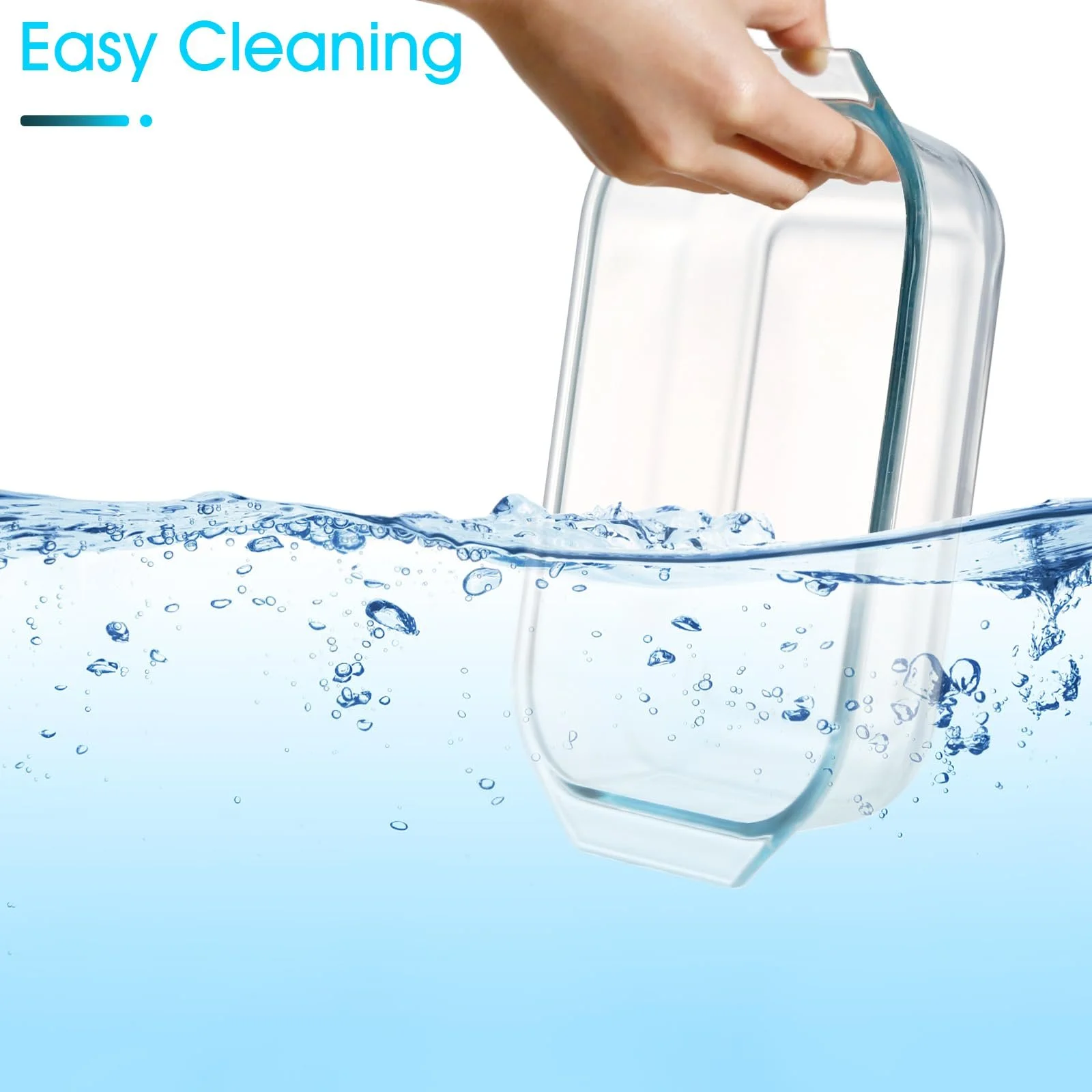 Форма для запекания NUTRIUPS 1.35 L прямоугольная стеклянная с крышкой термостойкая, фото №7