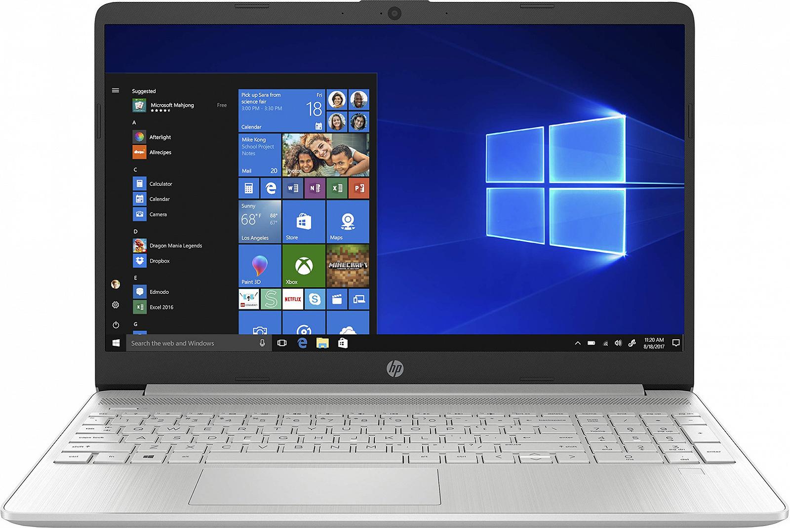 Ноутбук 15.6" HP 15s-fq0200nd Intel Celeron N4020 RAM 4GB SSD 128GB Windows 11 (UKR), фото №1