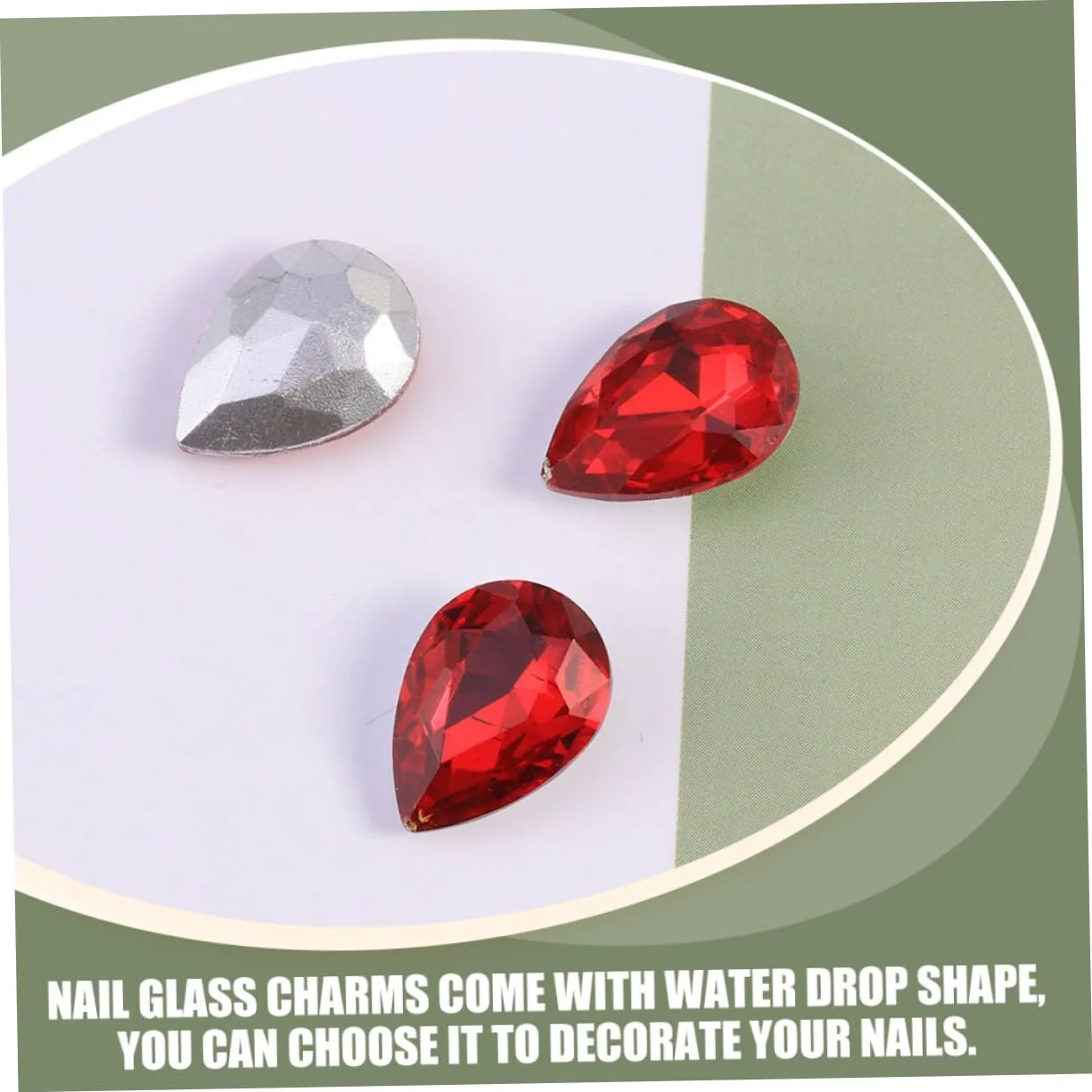 Набор 150 шт. Хрустальные бриллианты для ногтей, украшения для ногтей, заклепки для ногтей, наклейки для ногтей, аксессуары для ногтей, драгоценности для ногтей, наклейки для ногтей, вставки для сверления, капли воды, стекло, фото №7