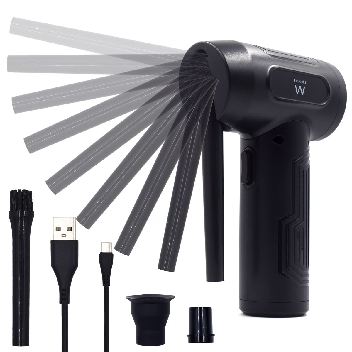 Акумуляторная воздуходувка Ewent EW5607 7500 mAh 60 W с функцией вакуума, фото №2