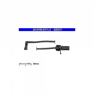 Датчик износа тормозных колодок ATE 24.8190-0311.2 передний мост - Фото 1