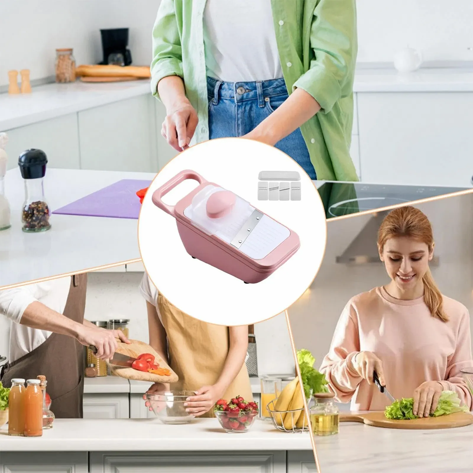 Терка Multifunctional Chopper для картофеля для нарезки салата, пасты, капусты, фото №5