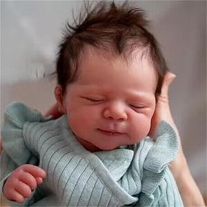 Кукла Zero pam Reborn Baby Girl 45 см Силиконовая Кукла Мягкое Тело С Волосами Реалистичная - Фото 1