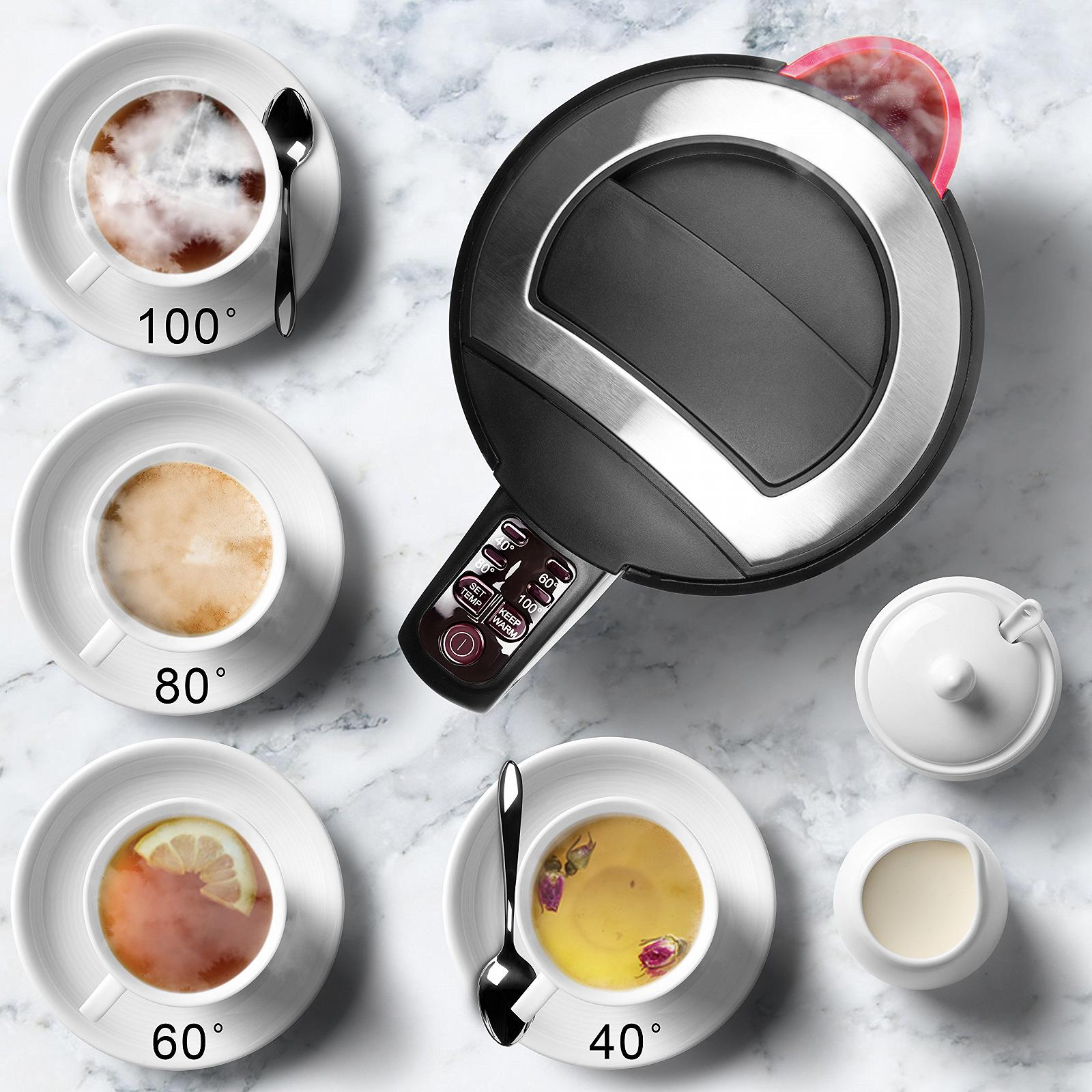 Электрочайник Duronic EK30 3000 Вт Регулируемая температура 1.5 Л Черный, фото №3