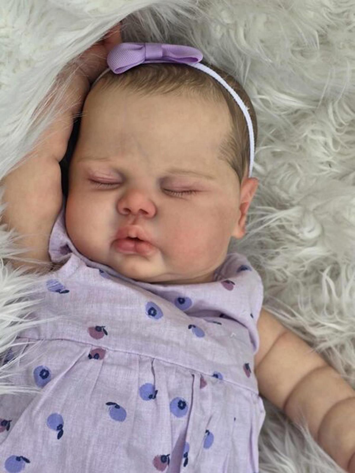 Кукла Zero pam Reborn Baby Girl 60 см Реалистичная мягкая кукла с намалёванным лицом, фото №7