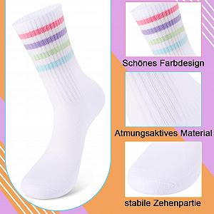 Теннисные носки Белый, 4 пары, размер 35-40 synthetic.ua - Фото 1