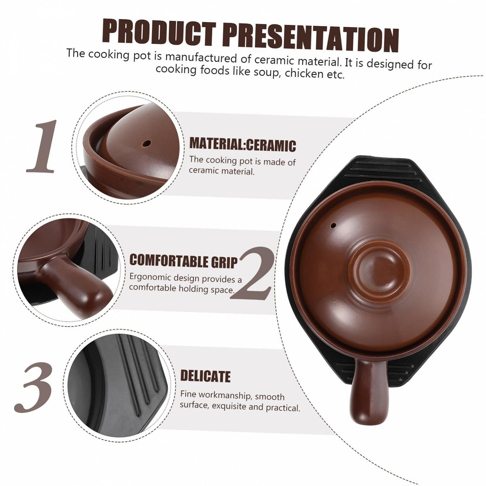 Керамічний ківш Gatuida З антипригарним покриттям та термозахистом ручок, фото №5