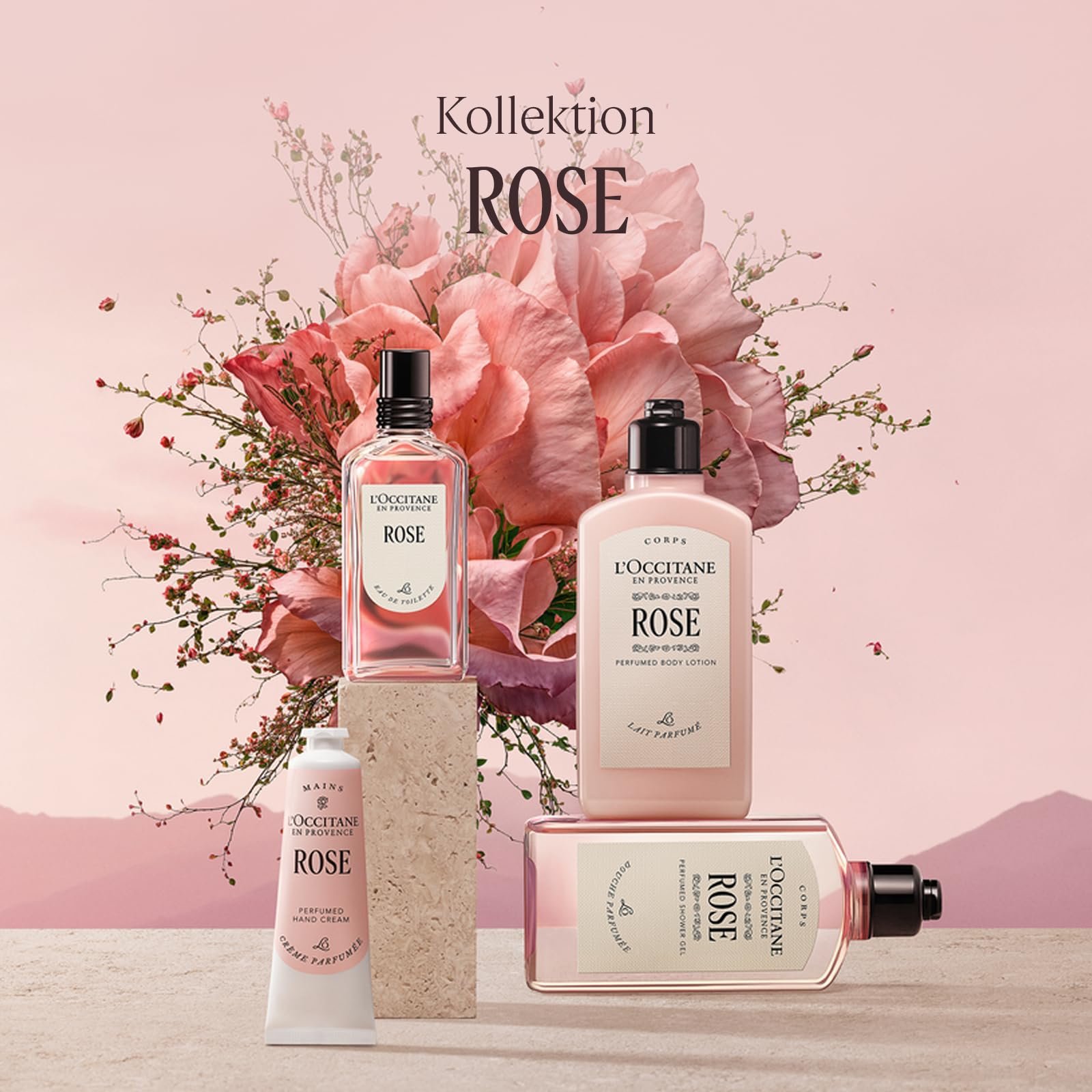 Парфюмированный гель для душа L'OCCITANE Rose, фото №5