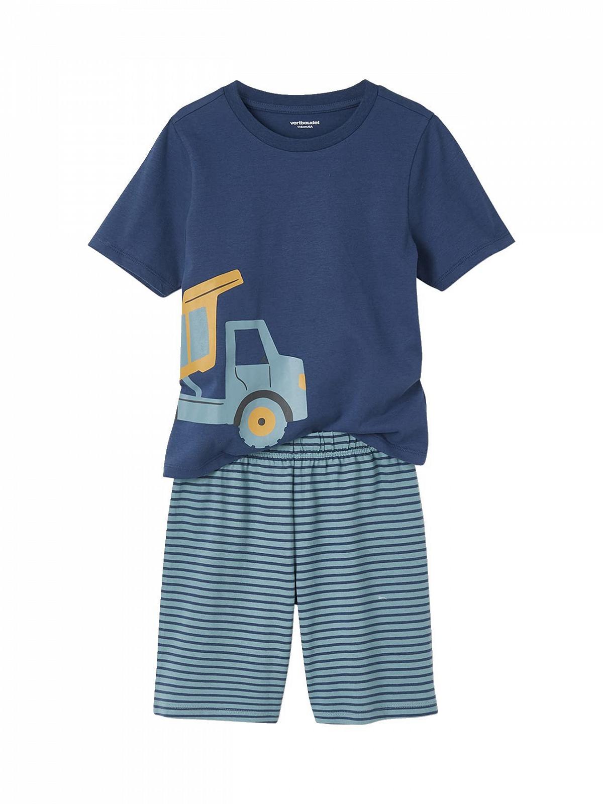 Піжама Vertbaudet Vertbaudet для хлопчиків + Шорти для піжами Будівельний майданчик, фото №3