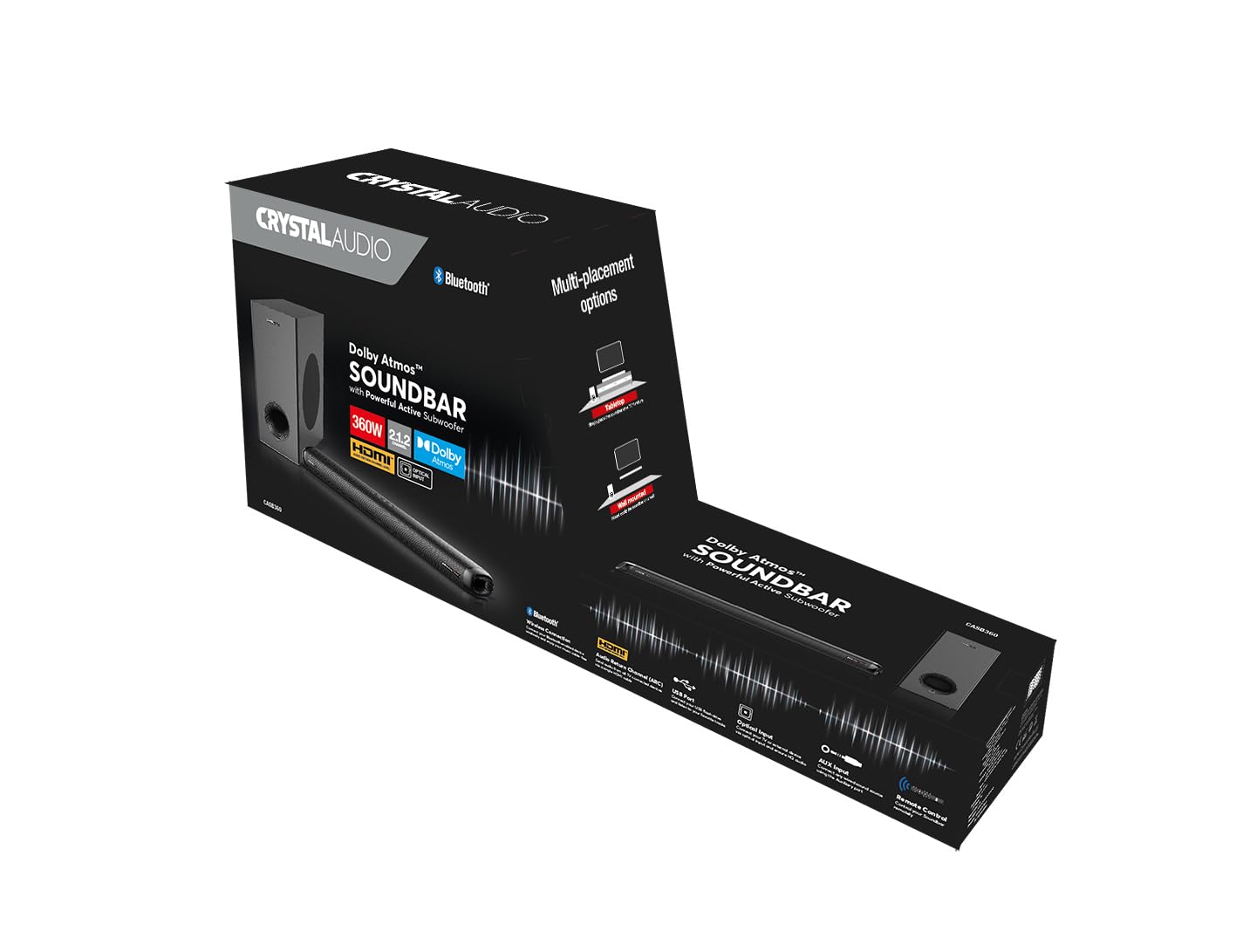 Саундбар Crystal Audio CASB360 Dolby Atmos 2.1.2 360 Вт, фото №5