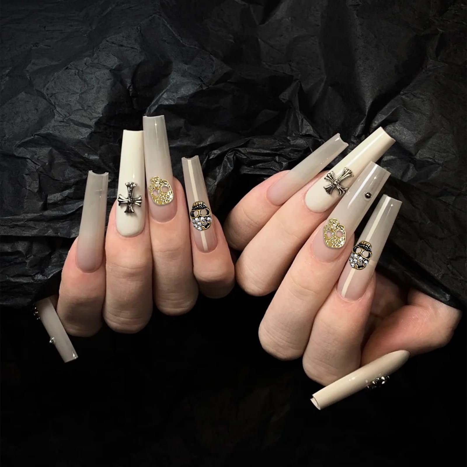 Череп Метал Хелловін 3D Хрест, фото №6 Череп Метал Хелловін 3D Хрест, фото №6