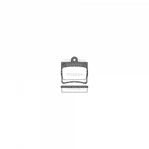 Комплект тормозных колодок TRISCAN 8110 23016 для MERCEDES-BENZ задняя ось - Фото 1
