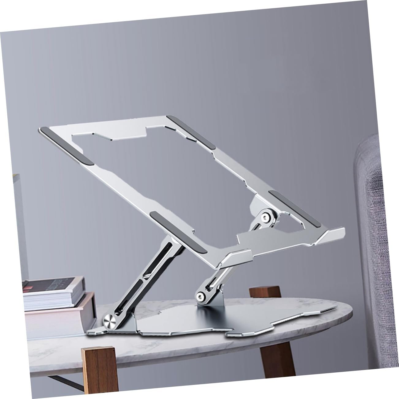 Регульована підставка для ноутбука Gatuida з алюмінієвого сплаву, багатофункціональна, ергономічна, регульована по висоті для офісу та подорожей, фото №8