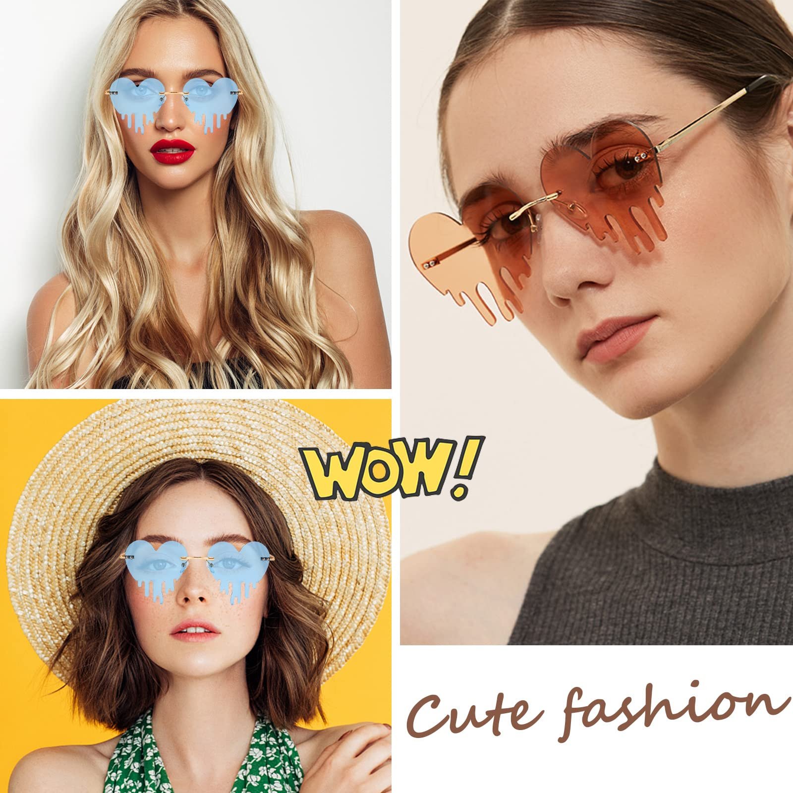 Солнцезащитные очки SoundZero Сердце (2 шт), фото №5