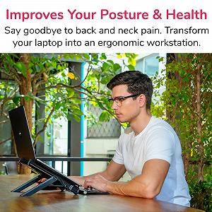 Підставка для ноутбука NEXSTAND K7 Lite 2019 Складаний ергономічний дизайн для ноутбуків (10-18,4 дюймів) і планшетів synthetic.ua - Фото 1