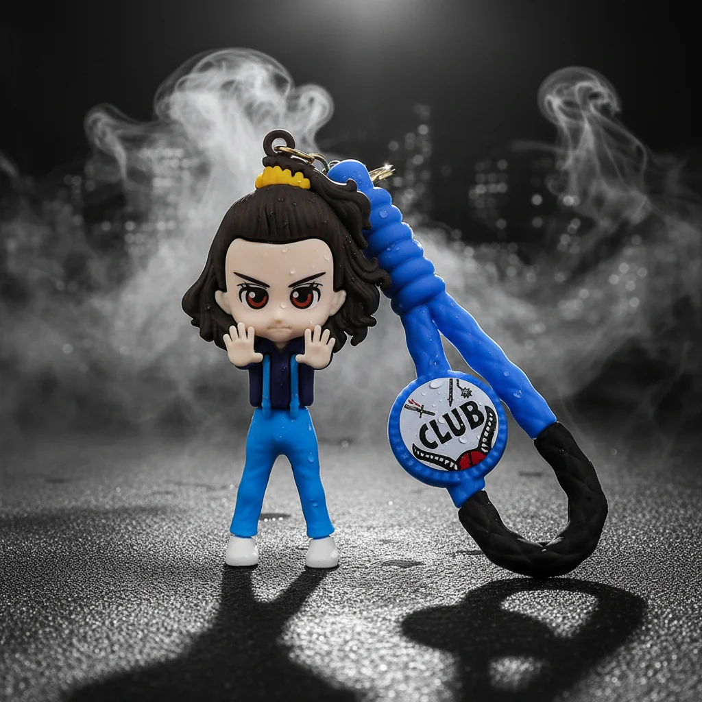 Брелок фигурка Одинадцять из сериала Очень странные дела Stranger Things Eleven на ключи рюкзак сумку пенал, игрушка 8,4 см, фото №5