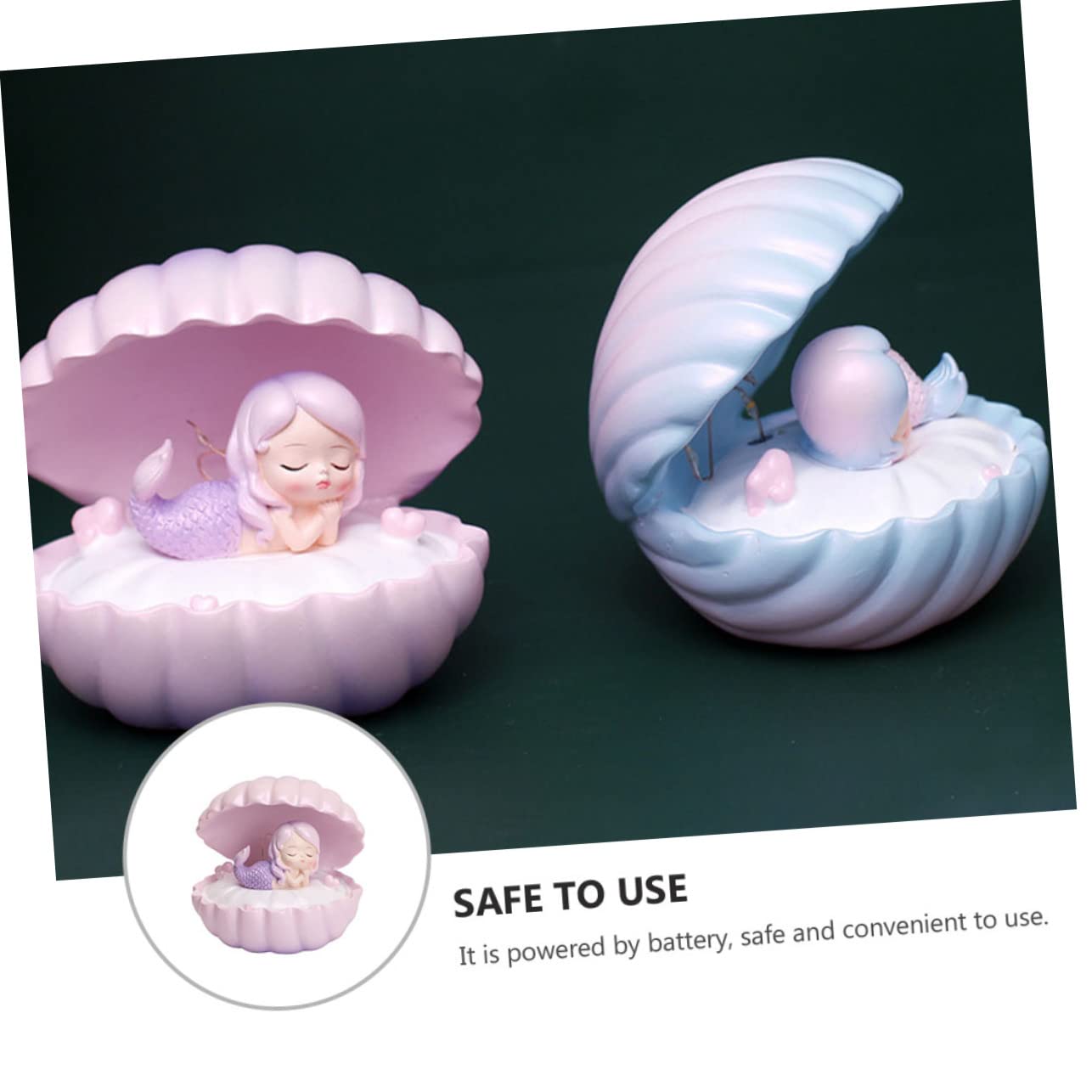Светильник DOITOOL Shell Pearl Mermaid LED, фото №5