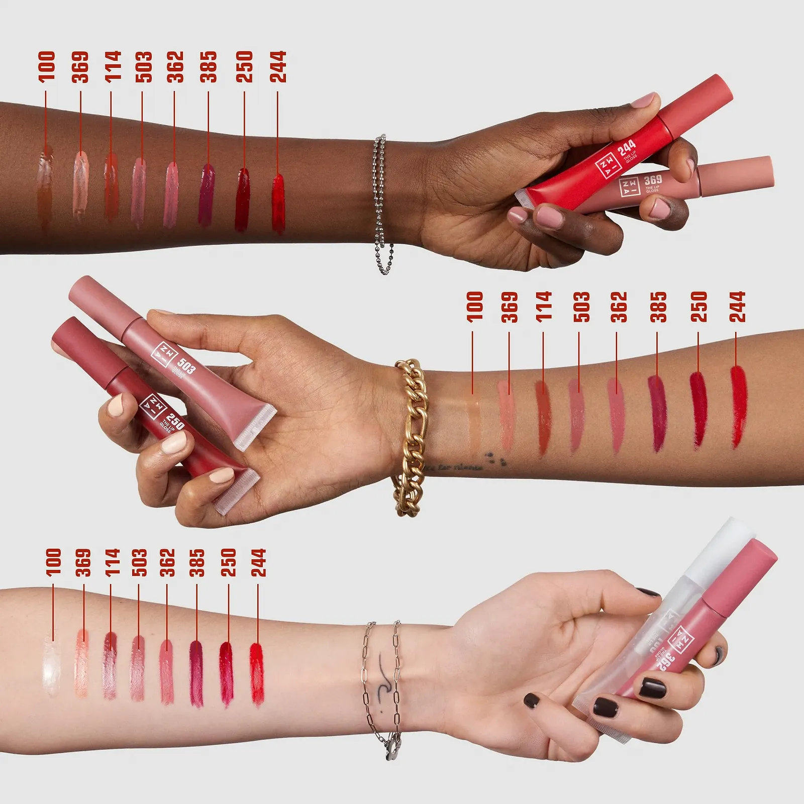 Блеск для губ 3INA The Lip Gloss 100 Прозрачный, фото №5 Блеск для губ 3INA The Lip Gloss 100 Прозрачный, фото №5