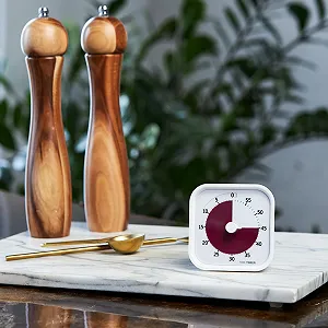 Визуальный таймер Time Timer Home MOD Home Edition 60 минут бесшумный Белый (Sheet White) synthetic.ua - Фото 1