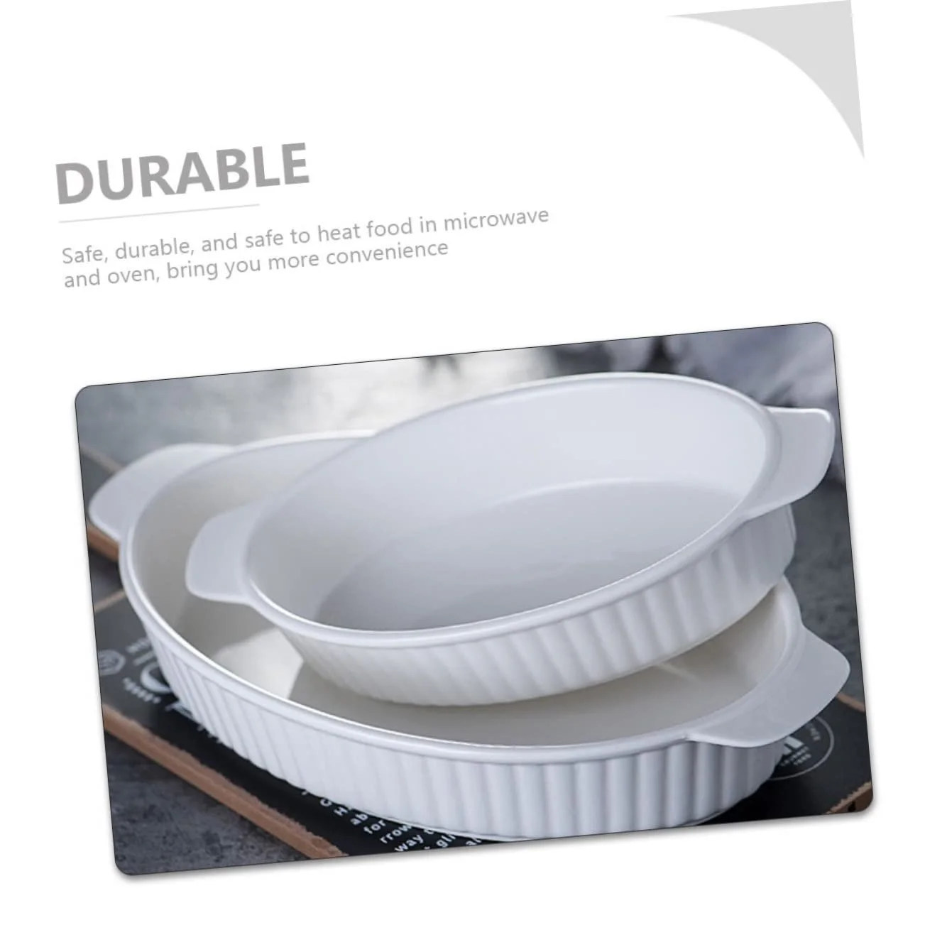 Форма для запекания iplusmile керамическая овальная термостойкая антипригарная, фото №4 Форма для запекания iplusmile керамическая овальная термостойкая антипригарная, фото №4