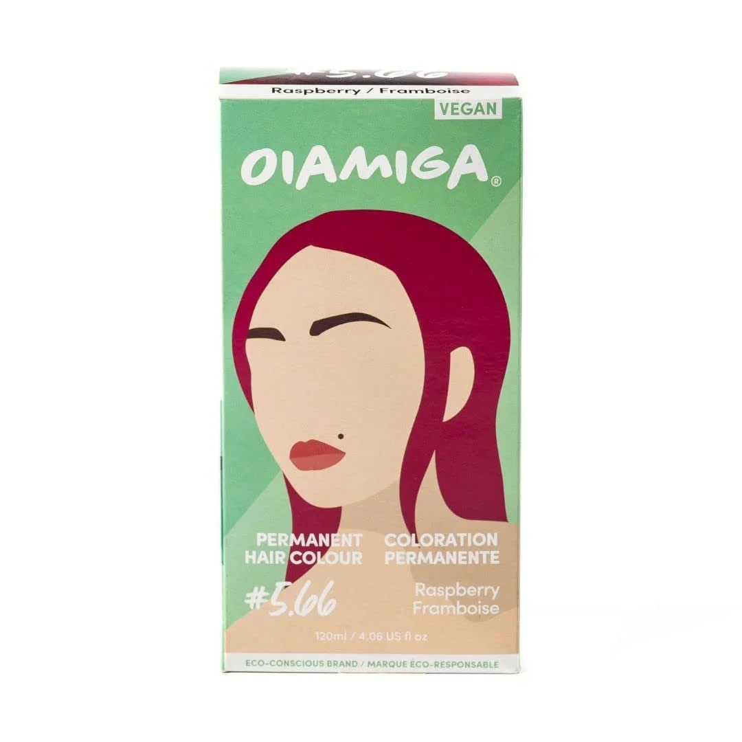 Фарба для волосся Oiamiga Permanent Raspberry з натуральними інгредієнтами, 120 мл, фото №1 Фарба для волосся Oiamiga Permanent Raspberry з натуральними інгредієнтами, 120 мл, фото №1