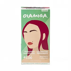 Фарба для волосся Oiamiga Permanent Raspberry з натуральними інгредієнтами, 120 мл - Фото 1