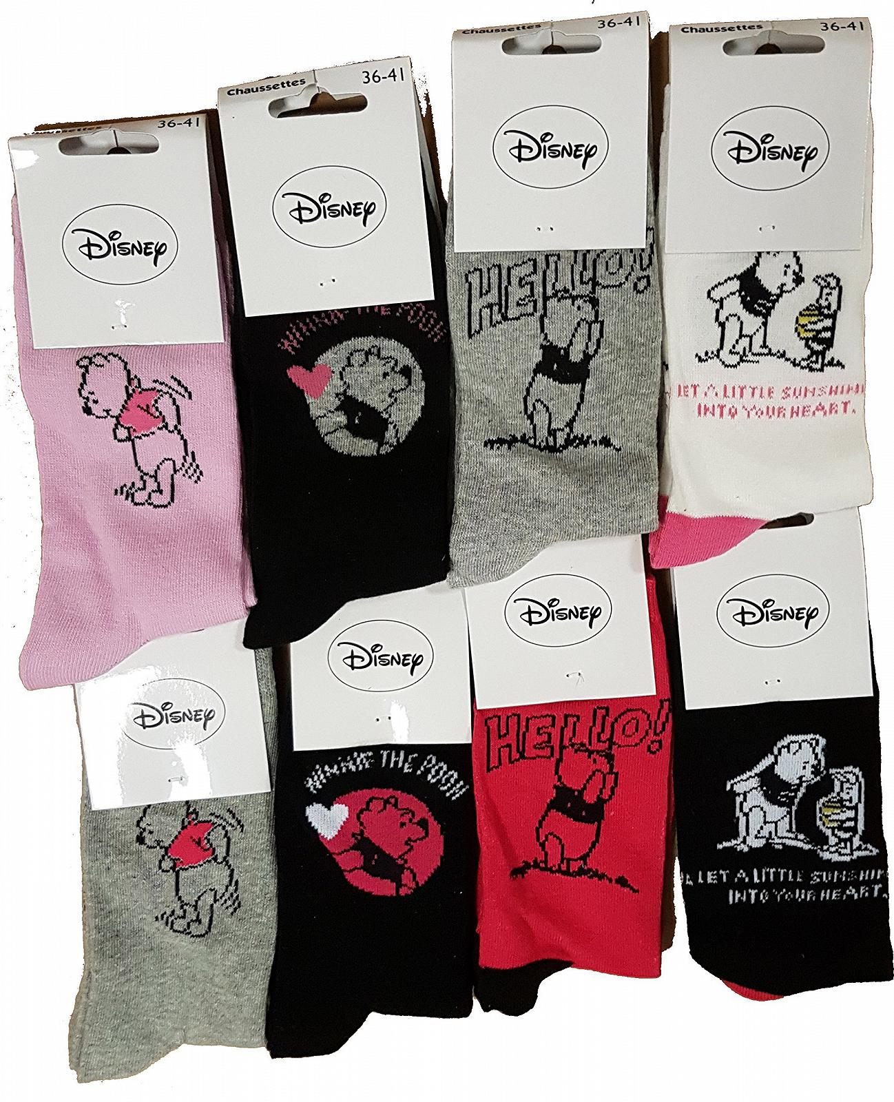 Женские носки Disney: Минни, Принцесса, Тинкербелл, Винни, Твити, Звездные войны, Из хлопка, Разные дизайны, фото №1