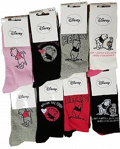 Женские носки Disney: Минни, Принцесса, Тинкербелл, Винни, Твити, Звездные войны, Из хлопка, Разные дизайны - Фото 1