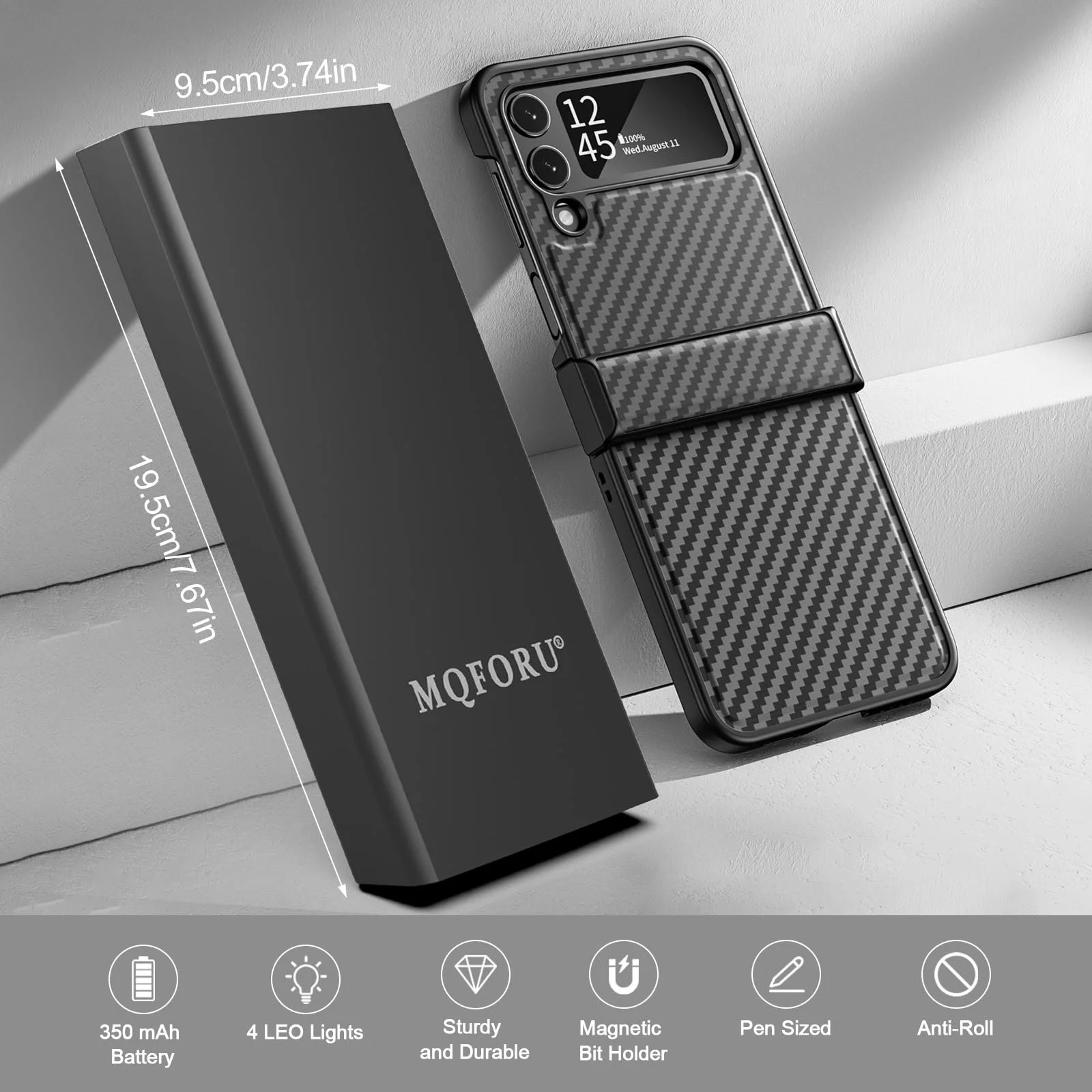 Міні-електрична викрутка Набір 72 в 1 прецизійна з 64 магнітними бітами 5 рівнів моменту 4 LED для телефонів та камер, фото №5