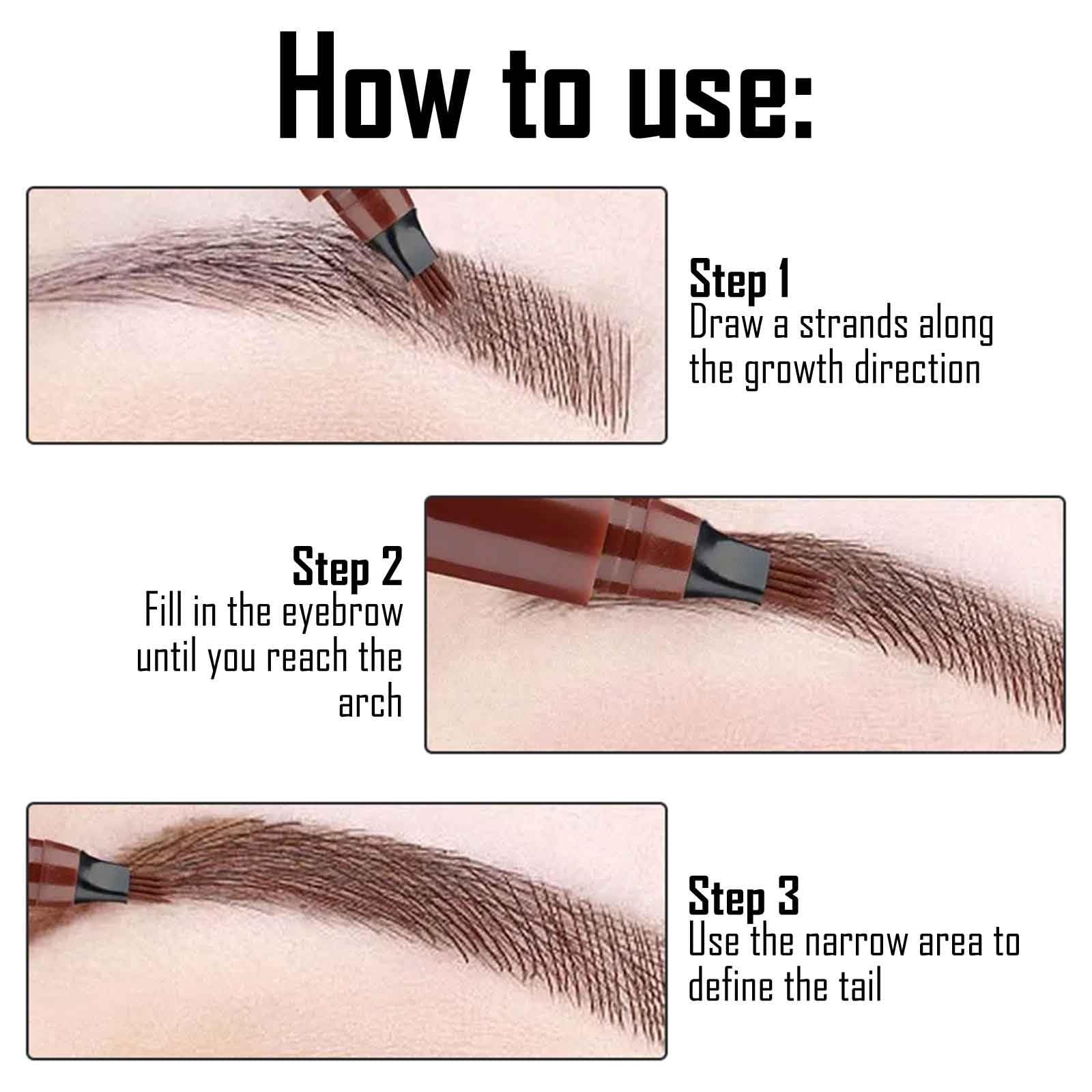 Олівець для брів Wasserdichter 3D Augenbrauenstift Microblading 4 Gabelspitzen, фото №7 Олівець для брів Wasserdichter 3D Augenbrauenstift Microblading 4 Gabelspitzen, фото №7