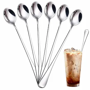 Ложка Latte Macchiato, 6 шт, 19.7 см, з нержавіючої сталі - Фото 1