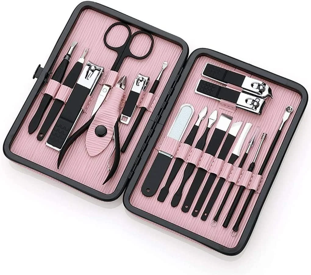 Профессиональный набор для маникюра из 18 предметов, из нержавеющей стали, фото №1