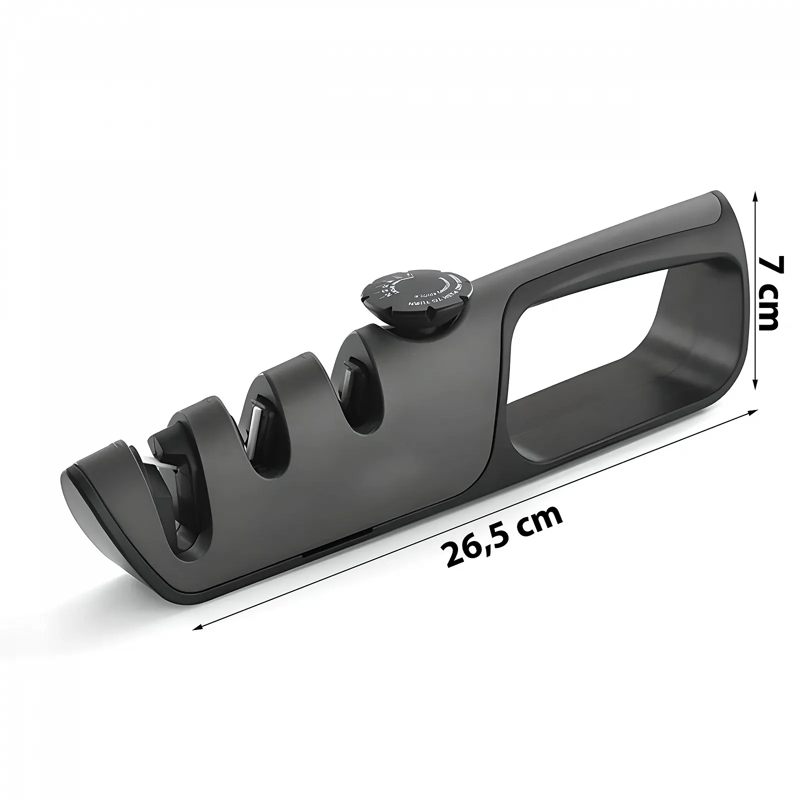 Ручне точило для ножів Retoo 3-ступінчасте для ножиць з регульованим кутом Чорне, фото №9 Ручне точило для ножів Retoo 3-ступінчасте для ножиць з регульованим кутом Чорне, фото №9